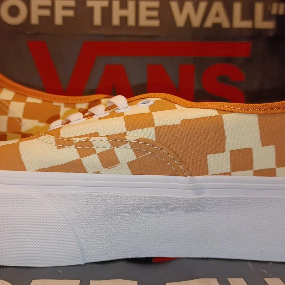 Vans Authentic Stacked Women's 8.5 Men's 7 Multi Checkered Sandstone VN0AKXXSST